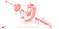 ROUE AVANT pour Honda CB 50 DREAM de 1998