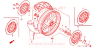 ROUE AVANT pour Honda CBR 250 RR Without speed warning light de 1994