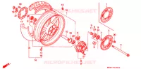 ROUE ARRIERE pour Honda CBR 600 F2 SUPER SPORT de 1992