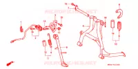 BEQUILLE pour Honda CBR 600 F2 SUPER SPORT de 1993