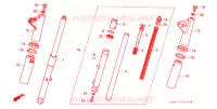 FOURCHE pour Honda BENLY CD 50 SPECIAL de 1998