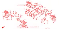REPOSE PIED (GL1500I) pour Honda GL 1500 GOLD WING INTERSTATE de 1996