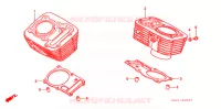 CYLINDRE pour Honda STEED 400 VLX de 1998