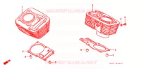 CYLINDRE pour Honda STEED 400 VLS de 1998