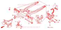 BRAS ARRIERE pour Honda XR 200 R de 1990