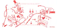 LEVIER DE GUIDON ('86 '93) pour Honda XR 200 R de 1990