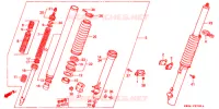 FOURCHE pour Honda XR 200 R de 1993