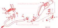 SILENCIEUX D'ECHAPPEMENT ('86 '93) pour Honda XR 200 R de 1993