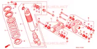 AMORTISSEUR ARRIERE pour Honda XR 200 R de 1996