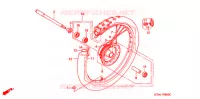 ROUE AVANT pour Honda XR 200 R de 1997