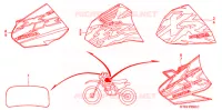 T (2) pour Honda XR 200 R de 1999