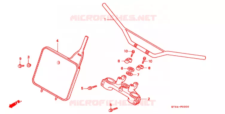 GUIDON Honda MOTO 200 XR 1999  XR200RX