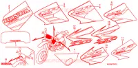 AUTOCOLLANTS pour Honda XR 650 L de 2002