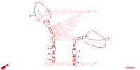 RETROVISEUR pour Honda CB 500 X ABS BLACK de 2013