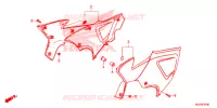 COUVERCLES LATERAUX pour Honda CB 500 X ABS BLACK de 2015