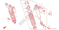 AMORTISSEUR ARRIERE (CB750F2N/T CB750F4/5) pour Honda CB 750 RED TYPE II de 2000