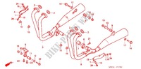 SILENCIEUX D'ECHAPPEMENT (CB750F2N/T/1 CB750F4/5) pour Honda CB 750 RED TYPE II de 1997