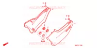 COUVERCLES LATERAUX pour Honda CB 750 Driving School de 2008