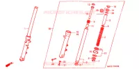 FOURCHE pour Honda CB 750 Driving School de 2008