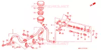 MAITRE CYLINDRE DE FREIN ARRIERE pour Honda CB 750 Driving School de 2008