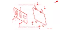 PLAQUE D'IMMATRICULATION pour Honda CB 750 Driving School de 2008