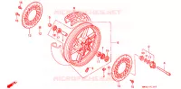 ROUE AVANT pour Honda CB 750 Driving School de 2008