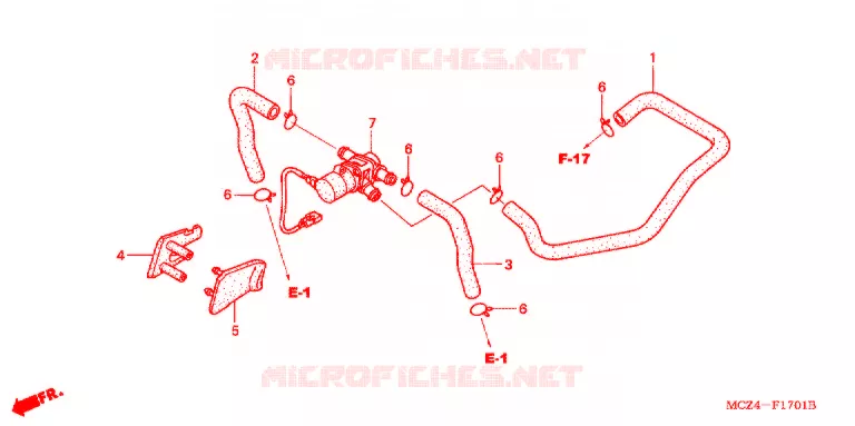 COMMANDE INJECTION D'AIR SOUPAPE Honda MOTO 900 HORNET 2002  CB900F2