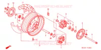 ROUE ARRIERE pour Honda CB 900 F HORNET 919 de 2006