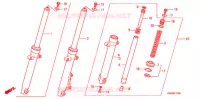 FOURCHE pour Honda CB 110 Tambor delantero de 2014