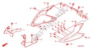 CARENAGES LATERAUX AVANT (CBF1259/M9/MA/MB/MC) pour Honda CBF 125 STUNNER Front brake drum de 2009