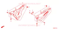 COUVERCLES LATERAUX (2) pour Honda CBF 125 STUNNER Front brake drum de 2009