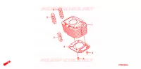 CYLINDRE pour Honda CBF 125 STUNNER Front brake drum de 2009