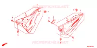 COUVERCLES LATERAUX (2) pour Honda CBF 125 M STUNNER Front brake disk de 2009