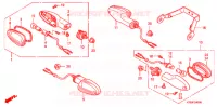 CLIGNOTANT (1) pour Honda CBF 125 MC STUNNER Front brake disk de 2010