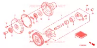 POMPE A HUILE pour Honda CBF 125 MC STUNNER Front brake disk de 2010