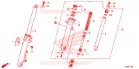 FOURCHE pour Honda CBF 160 UNICORN de 2015