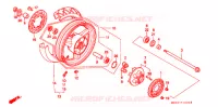 ROUE ARRIERE pour Honda CBR 1000 F de 1995