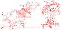 SELLE pour Honda CBR 1000 RR ABS BLACK de 2009