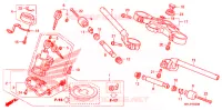 GUIDON   TE DE FOURCHE pour Honda CBR 1000 RR HURRICANE ABS RED de 2011