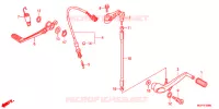 PEDALE pour Honda CBR 1000 RR ABS WHITE de 2013