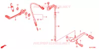 PEDALE pour Honda CBR 1000 RR ABS BLACK de 2014