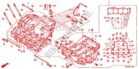 CARTER MOTEUR pour Honda CBR 1000 RR CABS RED de 2015