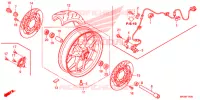 ROUE AVANT pour Honda CBR 1000 ABS MATT BLACK de 2016