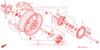 ROUE ARRIERE pour Honda CBR 1000 RR de 2007