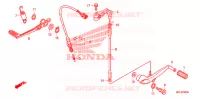 PEDALE pour Honda CBR 1000 RR FIREBLADE VICTORY RED de 2009