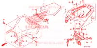 SELLE pour Honda CBR 1000 RR FIREBLADE VICTORY RED de 2009