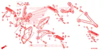 REPOSE PIED pour Honda CBR 1000 RR REPSOL de 2013
