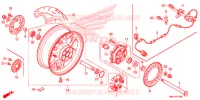 ROUE ARRIERE pour Honda CBR 1000 RR REPSOL de 2013
