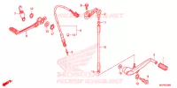 PEDALE pour Honda CBR 1000 RR WHITE de 2014