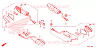 CLIGNOTANT pour Honda CBR 300 ABS MATT BLACK de 2015